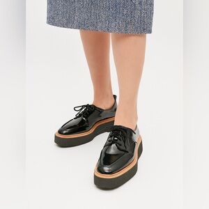 ZARA Platform Lace- Up Derby Shoes